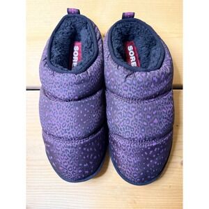 Sorel Purple Leopard Print Women's Slippers